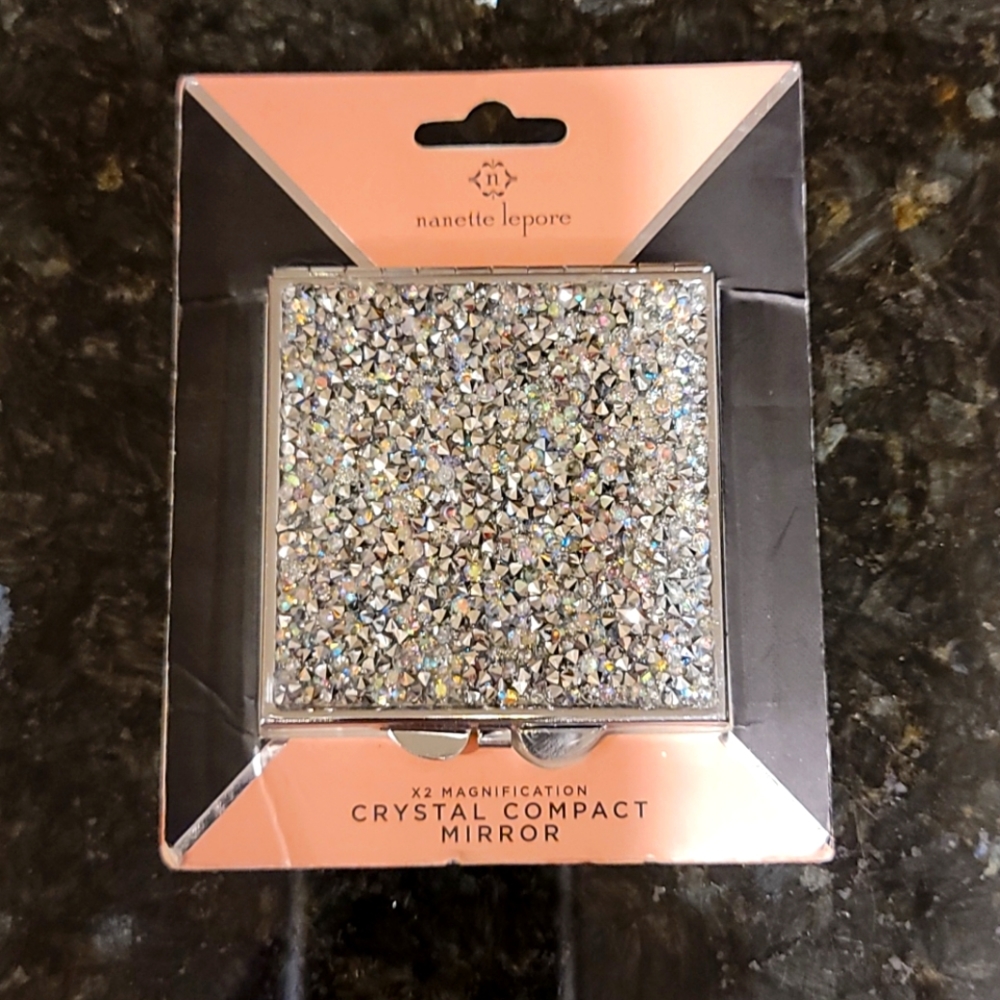 Nanette Lepore Regular 2x Glitter Mirror Compact